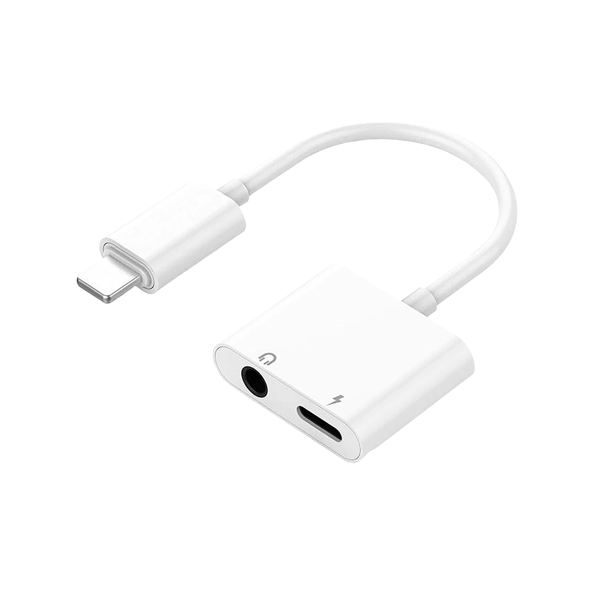 Adaptador De Carga Y Audio Color Blanco Somostel - Miniatura 2