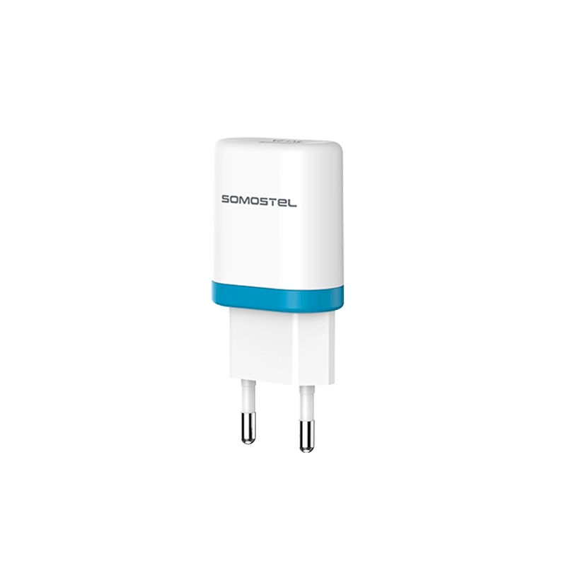 Cargador 2 en 1 Con Cable USB Tipo Lightning Color Azul Somostel - Miniatura 2