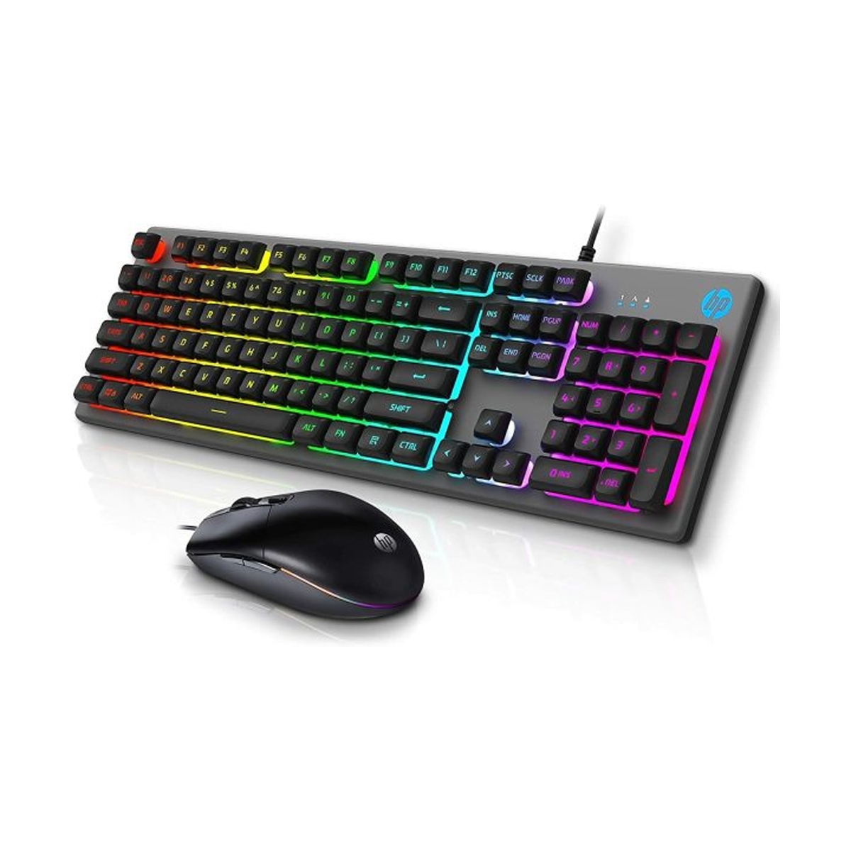 Kit De Teclado Y Mouse Gamer Iluminado Negro Hp - Miniatura 2