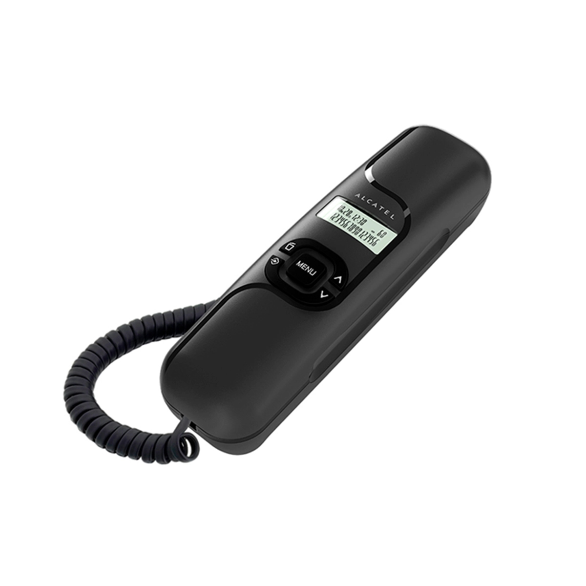 Teléfono Ultra Compacto Pantalla LED Identificador De Llamadas Color Negro Alcatel - Miniatura 2