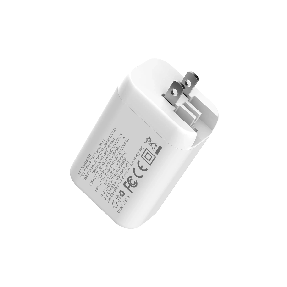 Cargador Carga Rapida 3 Puertos USB Color Blanco Somostel - Miniatura 4