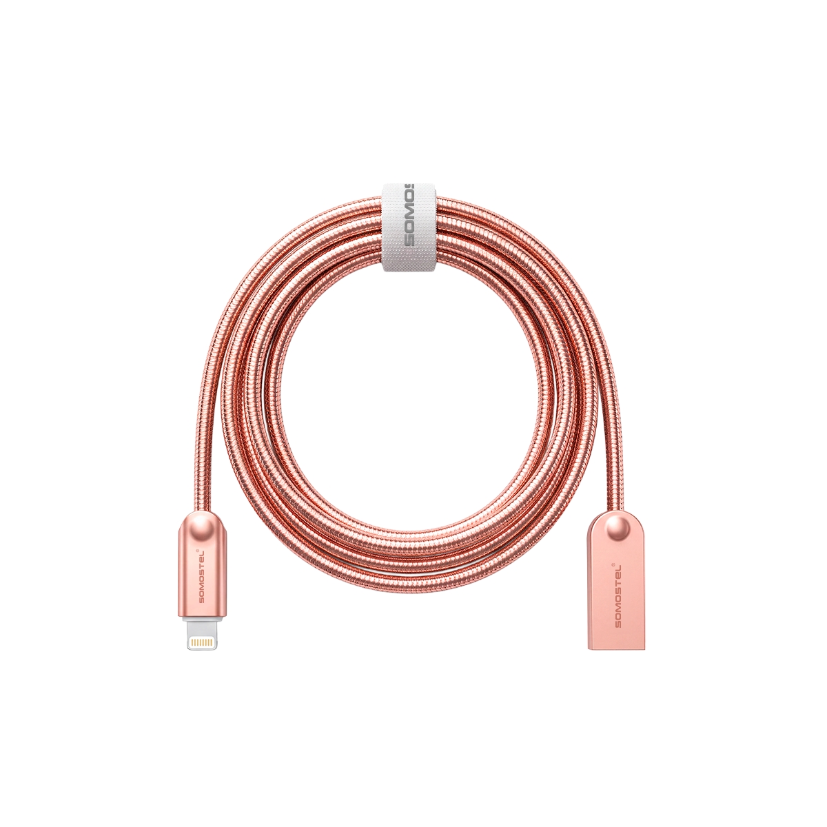Cable USB Tipo Lightning Color Bronce Somostel