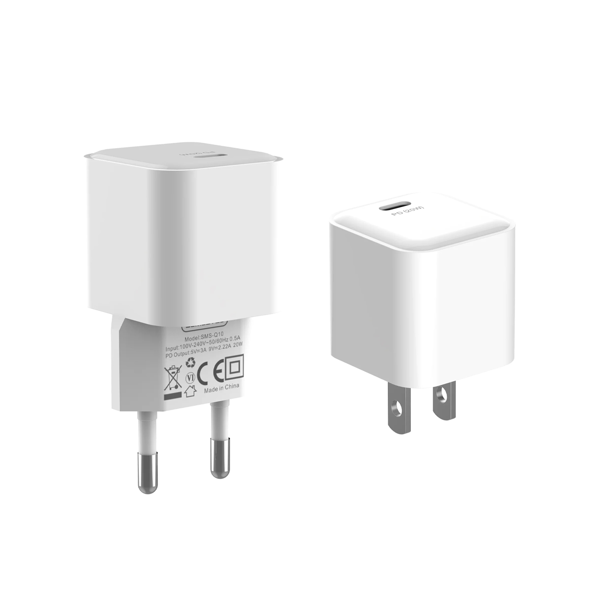 Cargador Tipo Lightning Color Blanco Somostel - Miniatura 2