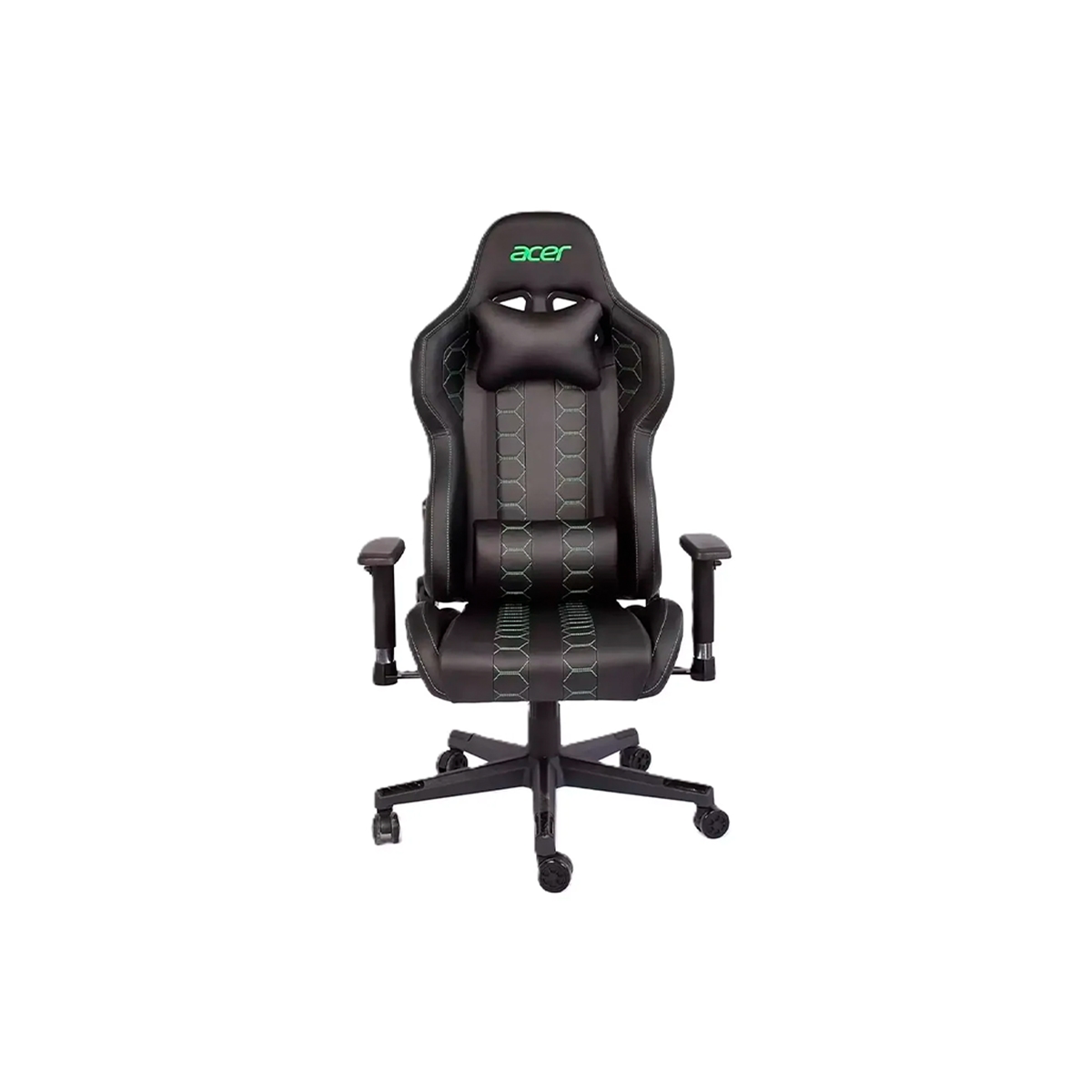 Silla Gamer Ergonómica Color Negro Y Blanco Acer