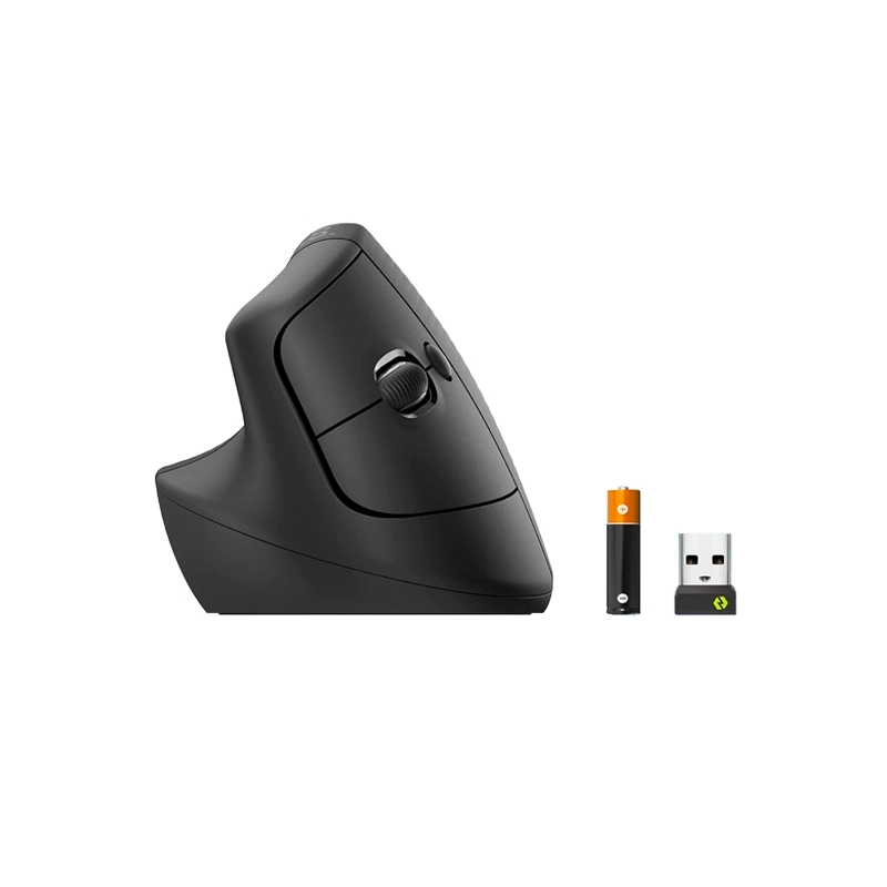 Mouse Inalámbrico Vertical Lift Para Zurdo Negro Logitech - Miniatura 3