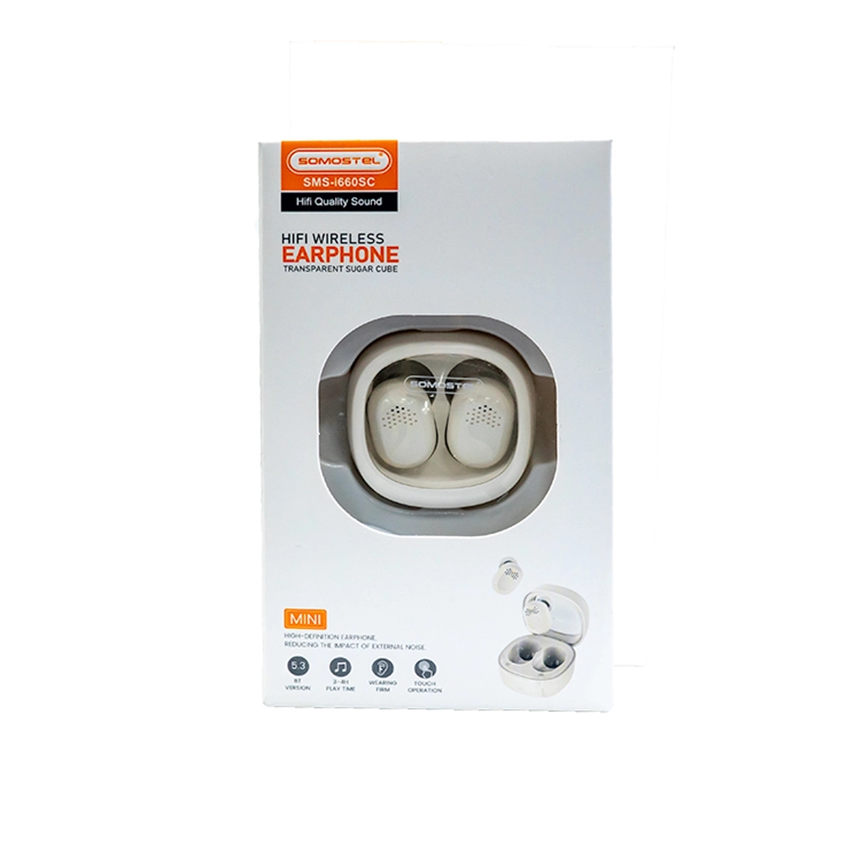 Audífonos Inalámbricos Bluetooth Portátil color Blanco Somostel - Miniatura 2