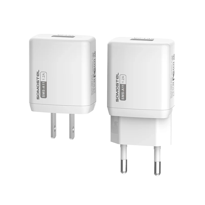 Cargador 2 En 1 Con Cable Para iPhone Color Blanco Somostel - Miniatura 3