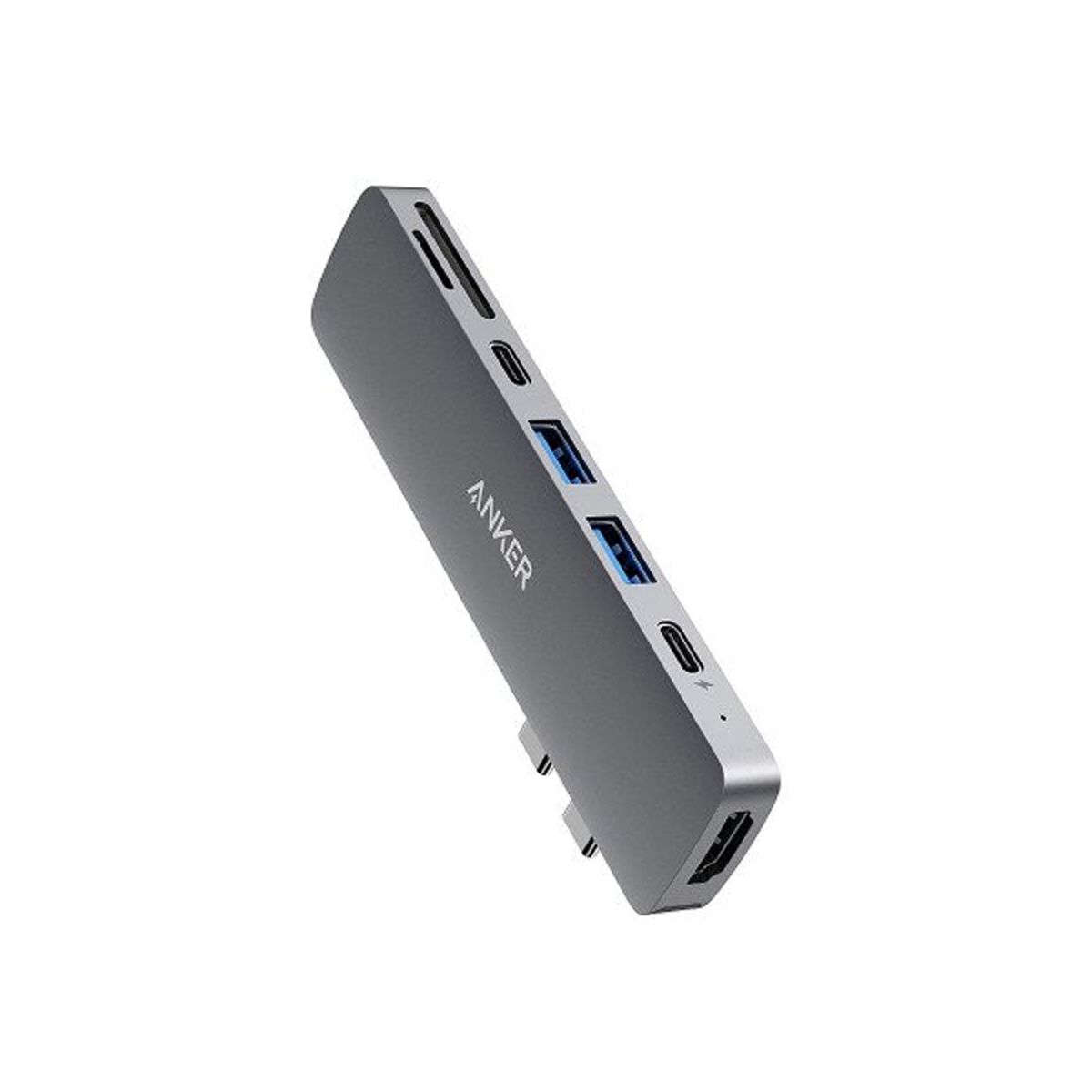 Adaptador Multipuerto 7 En 2 Para Macbook color Gris Anker - Miniatura 3