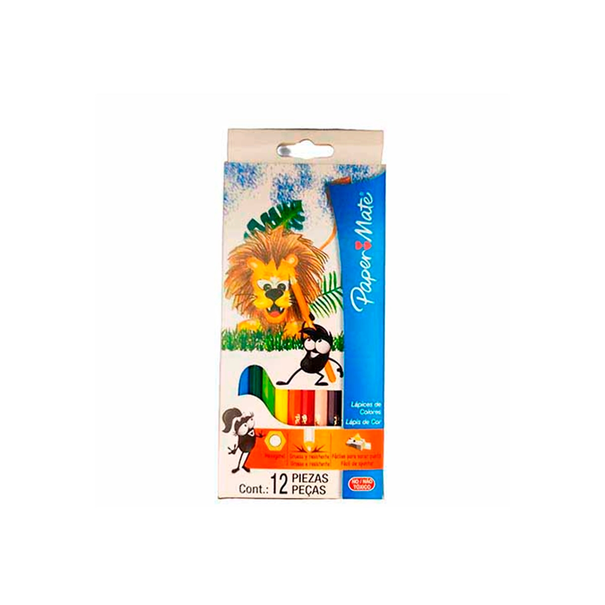 Colores Hexagonales 12 Unidades Paper Mate
