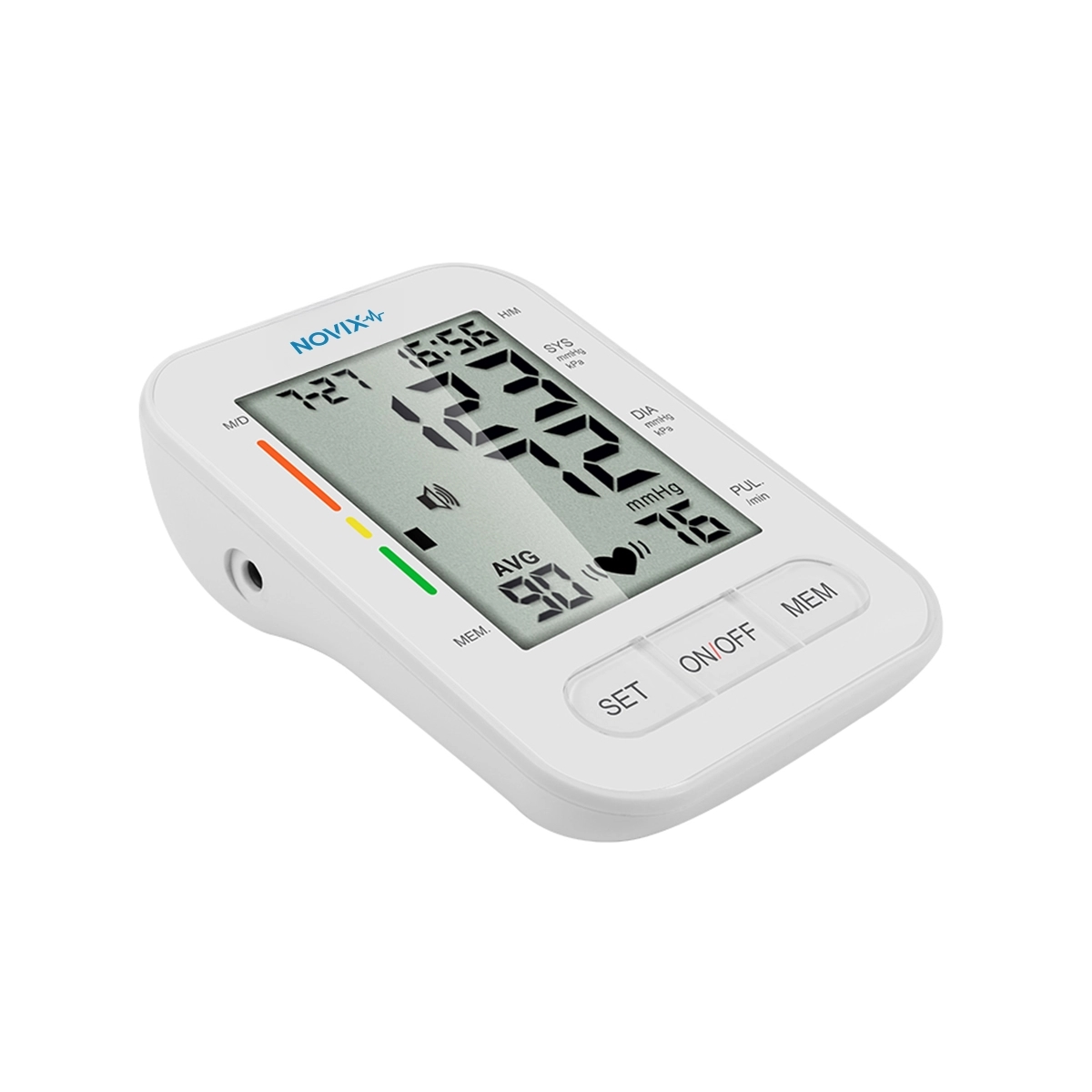 Tensiómetro Digital De Brazo Pantalla LCD Color Blanco Novix - Miniatura 3