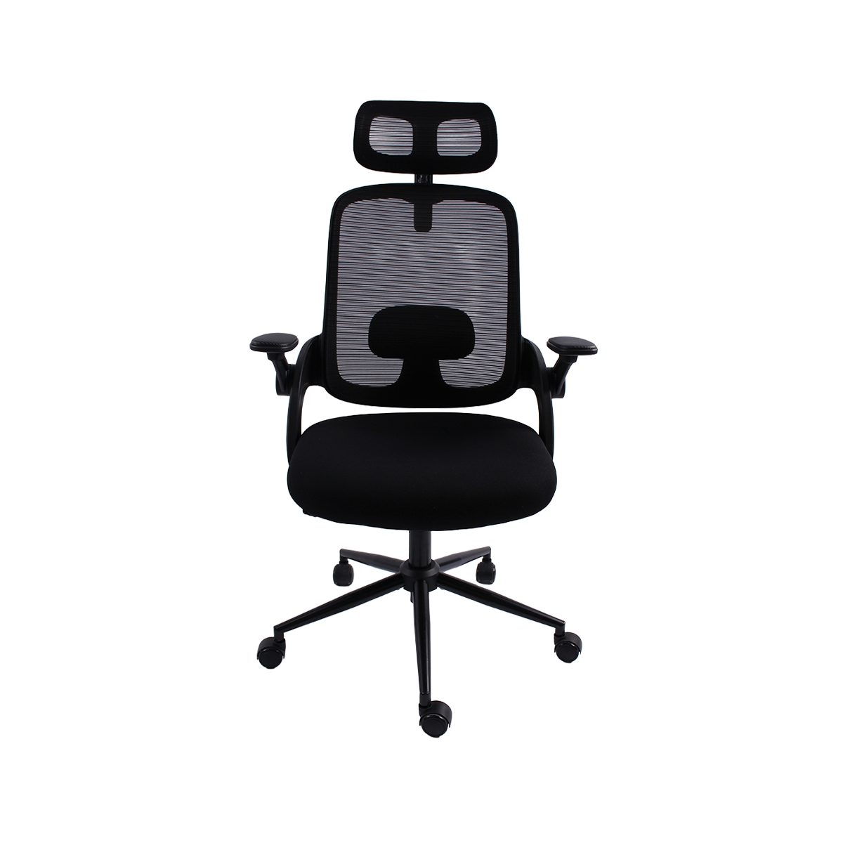 Silla de Oficina Ergonómica Malla Con Base de Metal color Negro Green Office