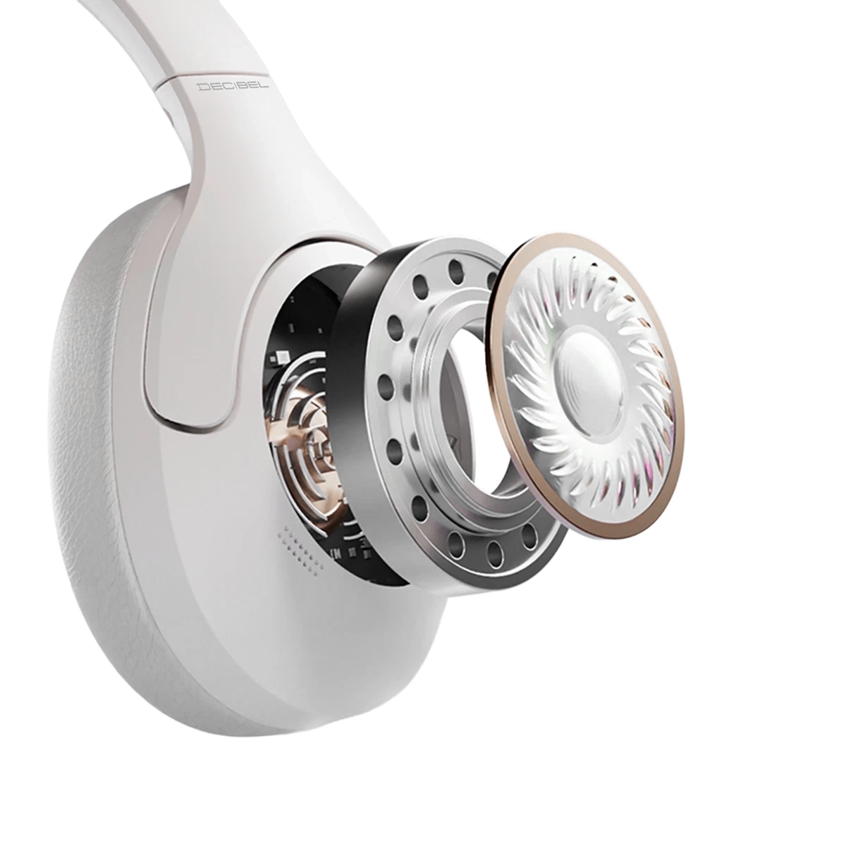 Audífonos Inalámbricos H01 color Blanco Decibel - Miniatura 4