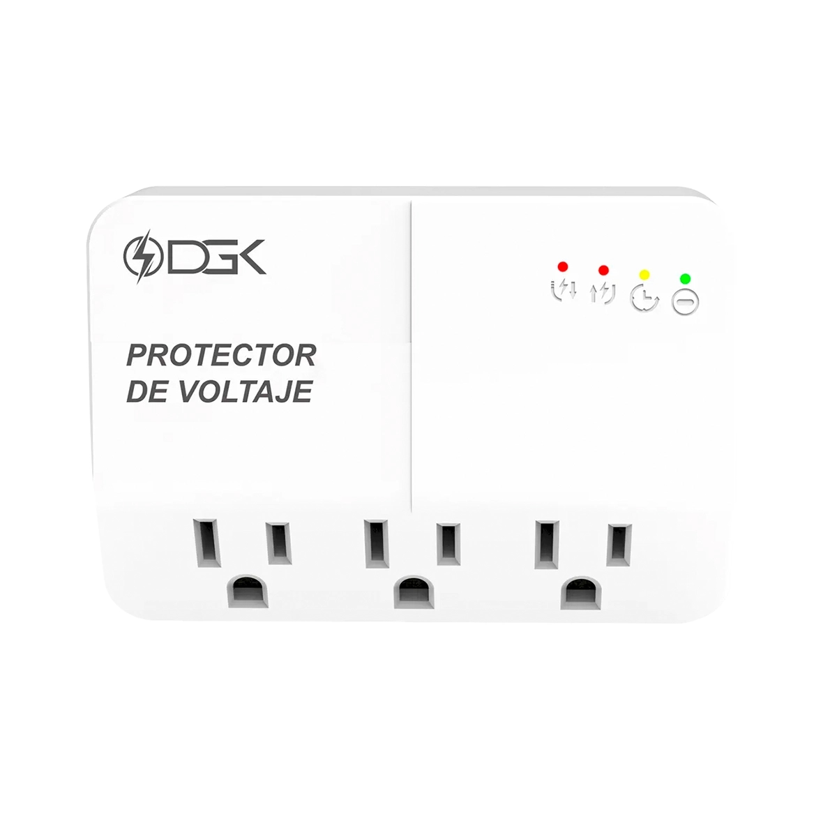Protector De Voltaje Para Equipos Electrónicos Con Tres Tomas DGK