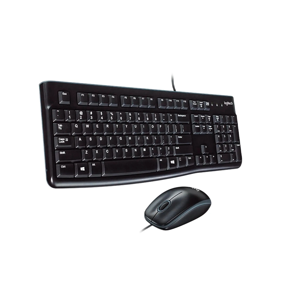 Kit de Teclado y Mouse Alámbrico Color Negro Y Gris Logitech