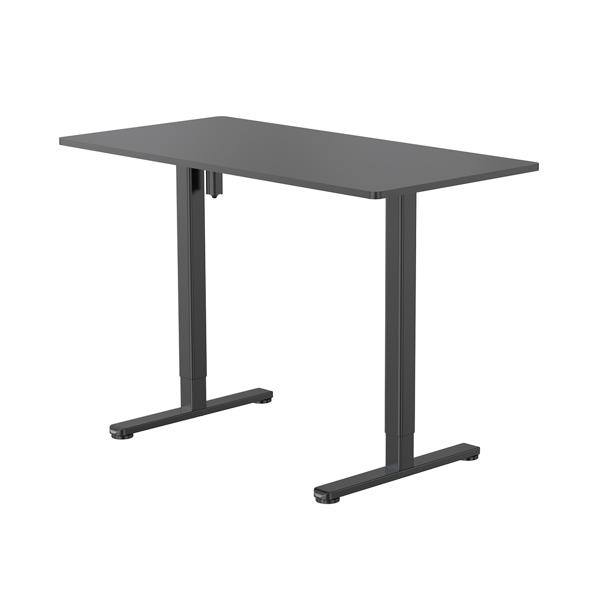 Escritorio De Oficina Ajustable Color Negro Destek - Miniatura 3