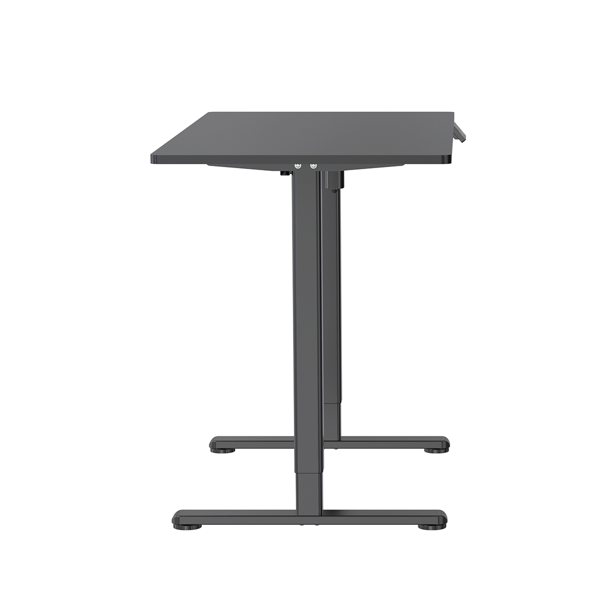 Escritorio De Oficina Ajustable Color Negro Destek - Miniatura 4