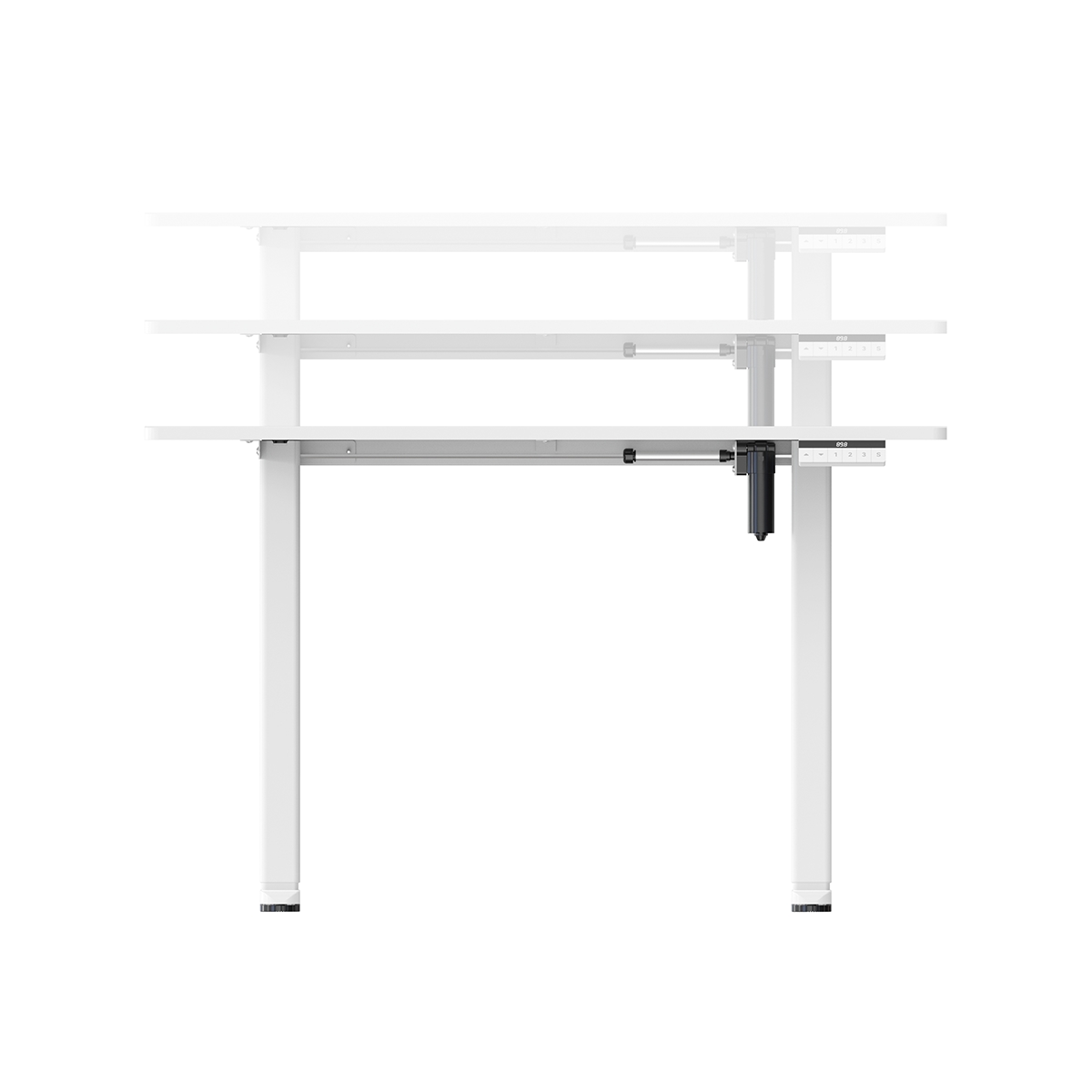 Escritorio de Oficina Ajustable Color Blanco Destek - Miniatura 4