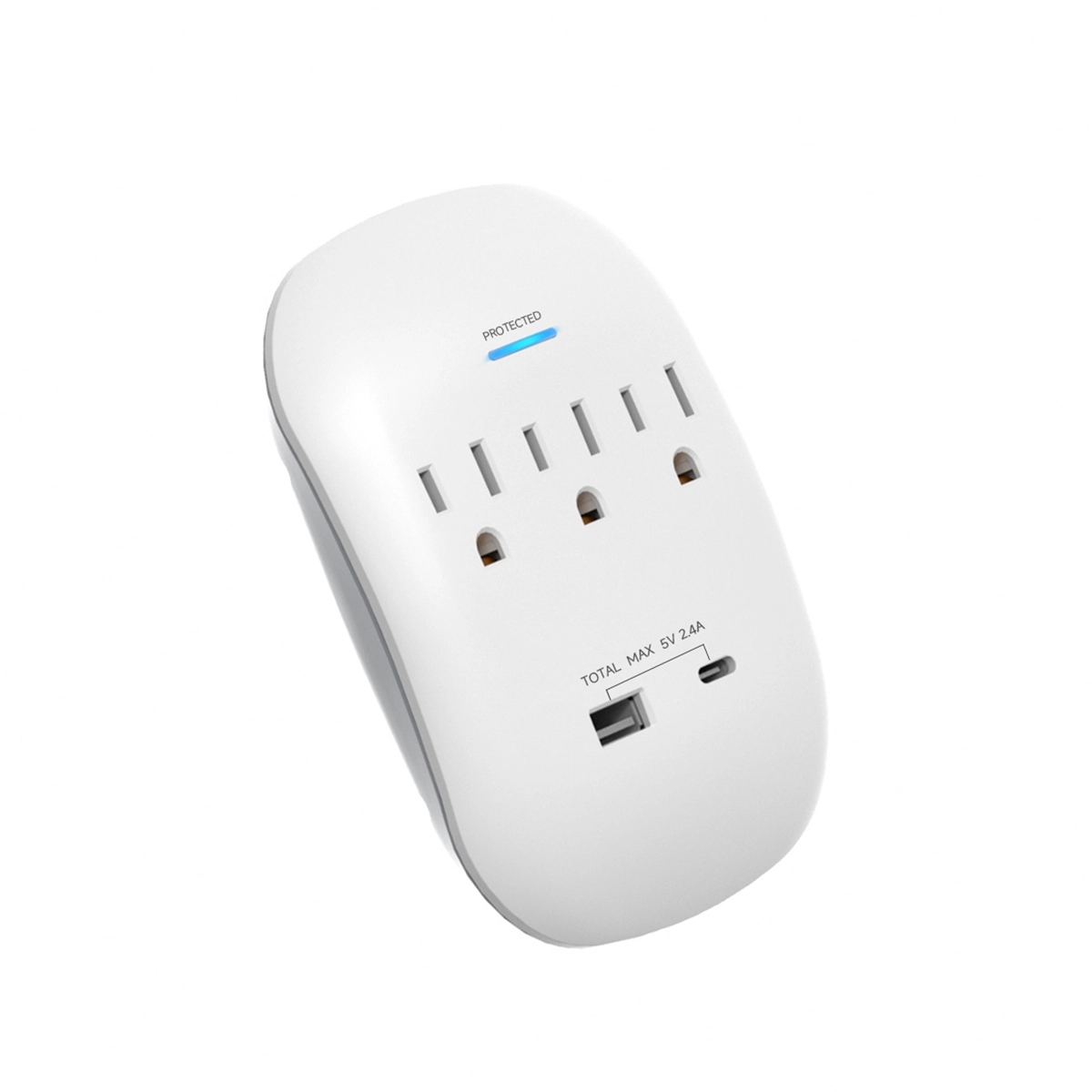 Regleta Ovalada De 3 Tomas Con Puertos USB y Tipo C Energizer - Miniatura 2