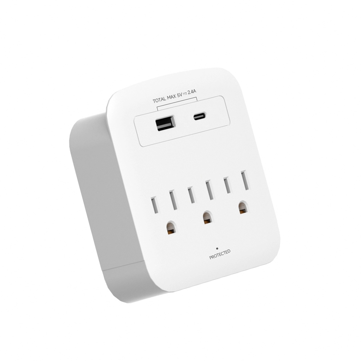 Regleta Cuadrada De 3 Tomas Con Puertos USB Y Tipo C Energizer - Miniatura 2