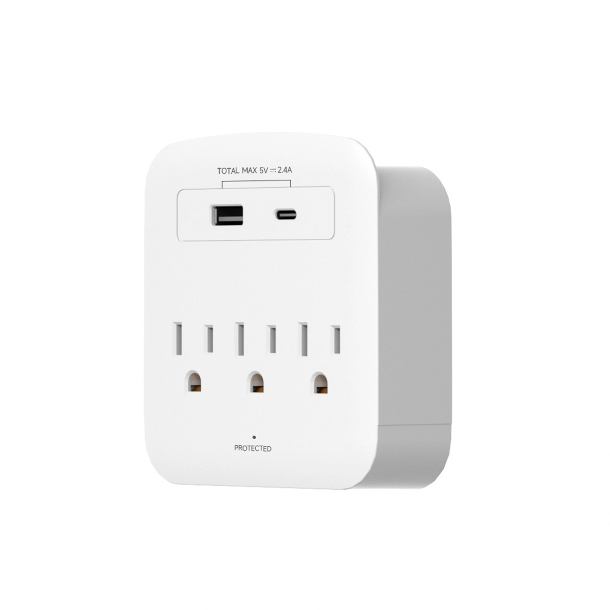 Regleta Cuadrada De 3 Tomas Con Puertos USB Y Tipo C Energizer - Miniatura 3