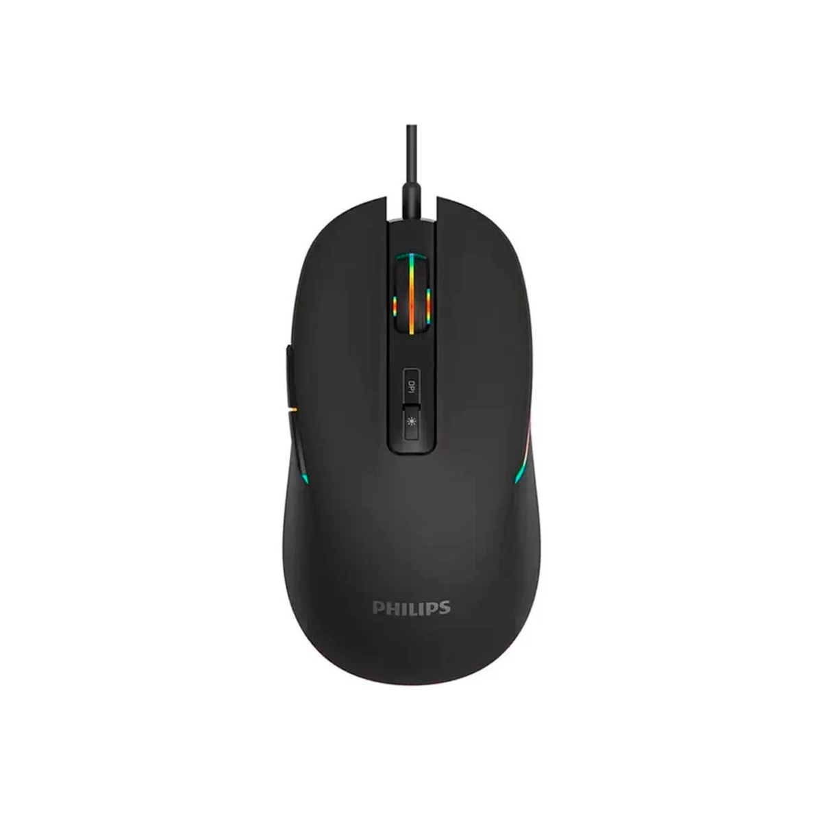 Mouse Alambrico Gaming Negro Philips