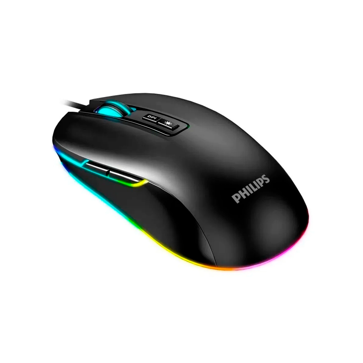 Mouse Alambrico Gaming Negro Philips - Miniatura 2