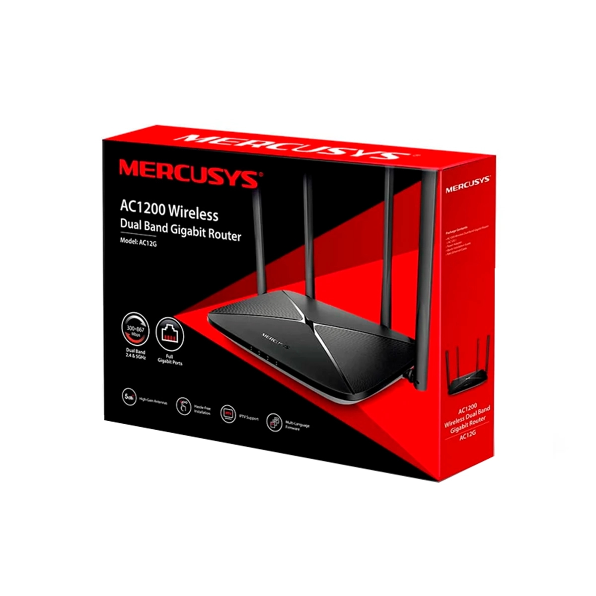 Router Inalámbrico Doble Banda AC1300 Color Negro Mercusys - Miniatura 3