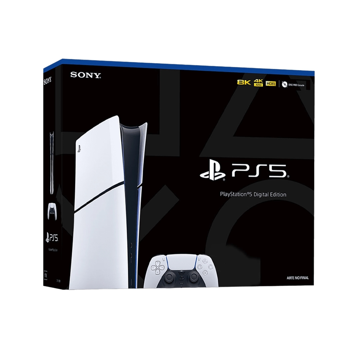Consola De Videojuegos Playstation 5 Slim Digital Color Blanco Sony - Miniatura 3