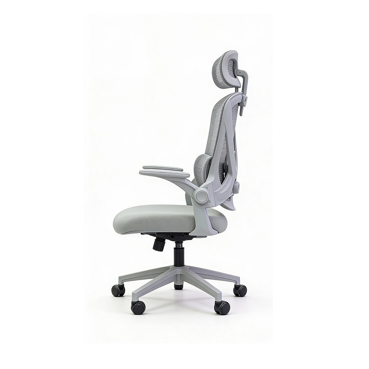 Silla de Oficina Ejecutiva Respaldo Alto Color Gris Green Office - Miniatura 3
