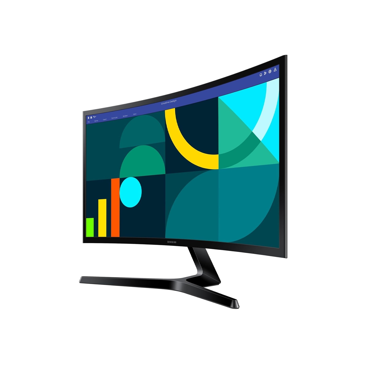 Monitor Curvo Essential 24 Pulgadas VA FHD 100Hz Samsung - Miniatura 2