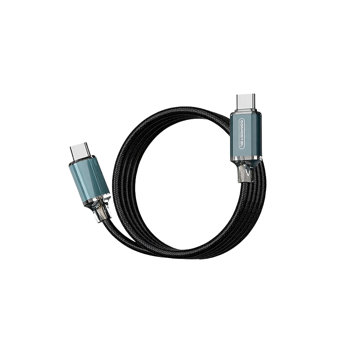 Cable Tipo C Carga Rápida y Aleación de Aluminio Color Negro Somostel - Miniatura 2