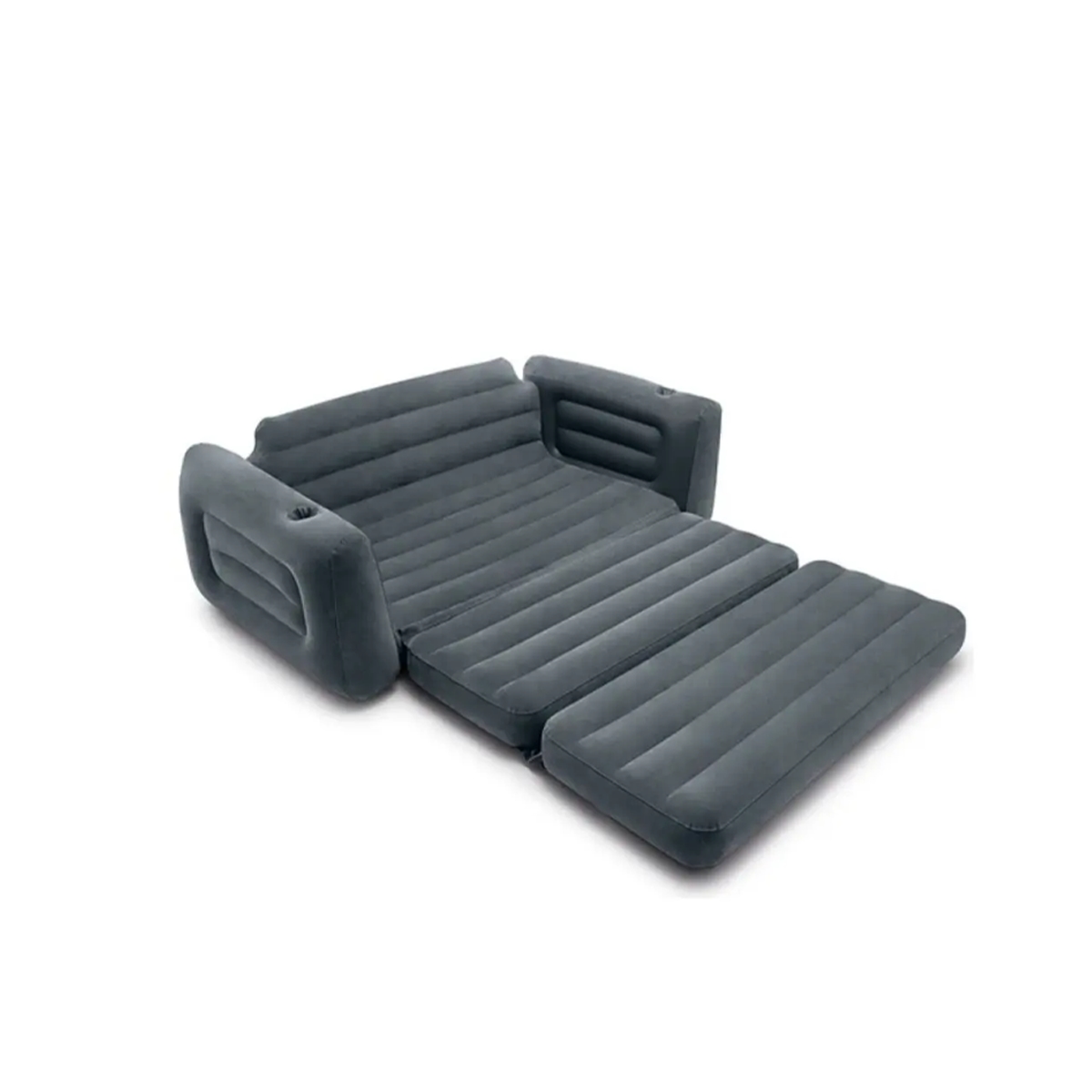Sofá Inflable Dos Plazas Color Gris Intex