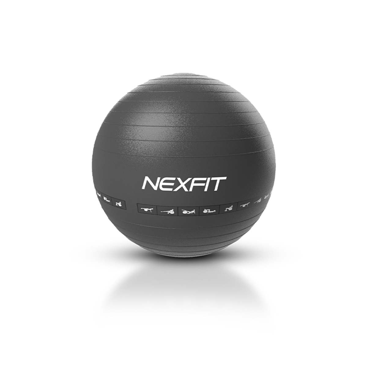 Balón Para Yoga 55cm Color Negro Nexfit
