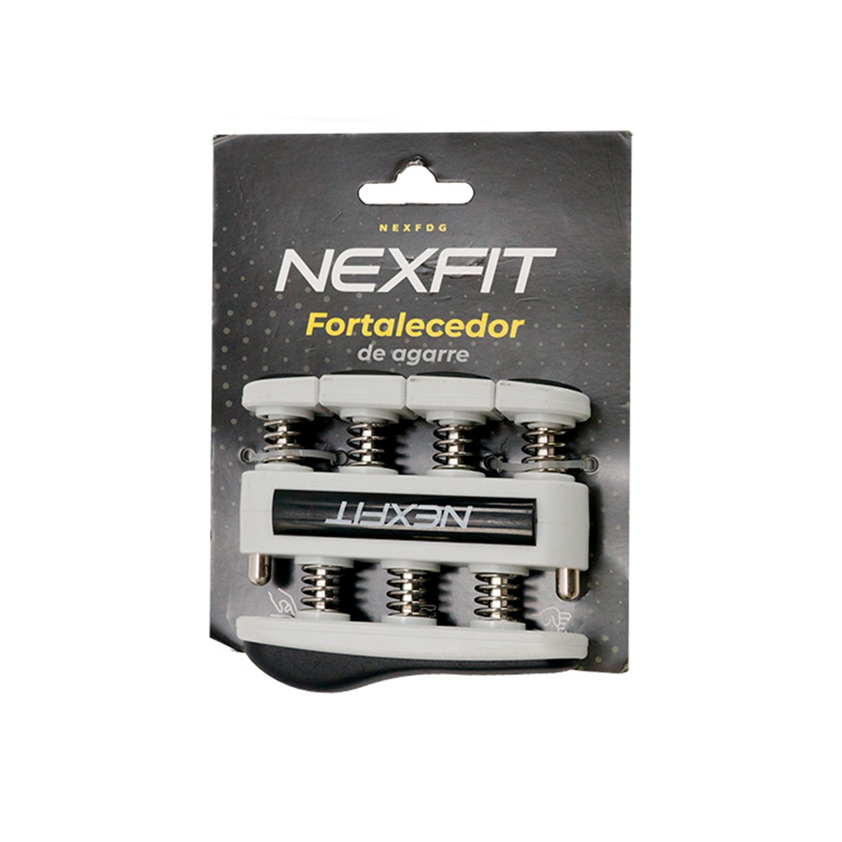 Fortalecedor De Dedos Color Gris Nexfit - Miniatura 2