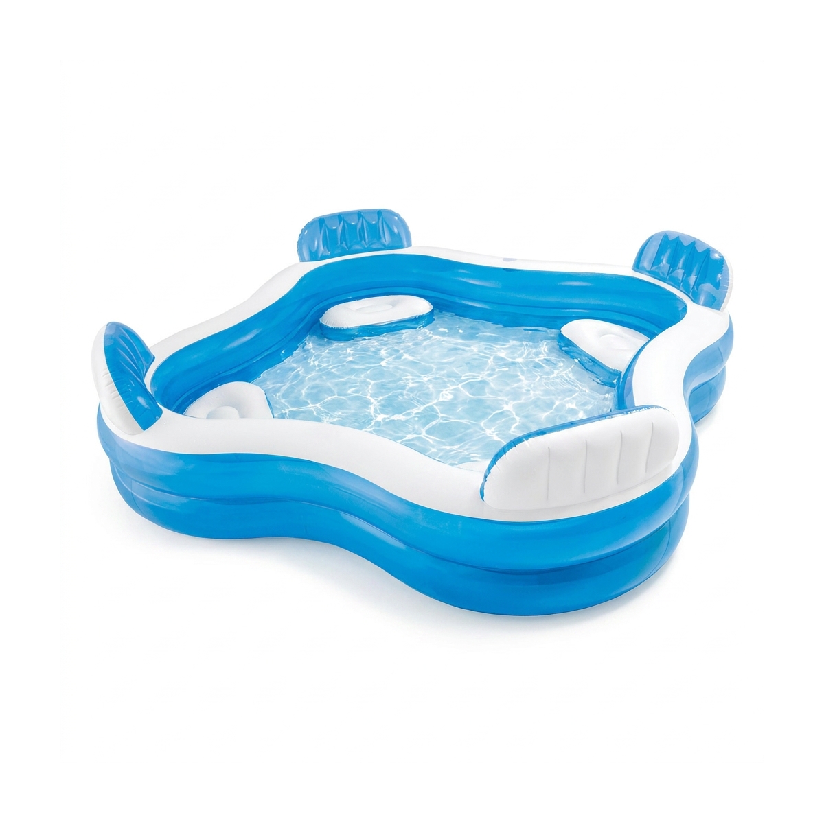 Piscina Inflable Con Asientos Y Portavasos Intex