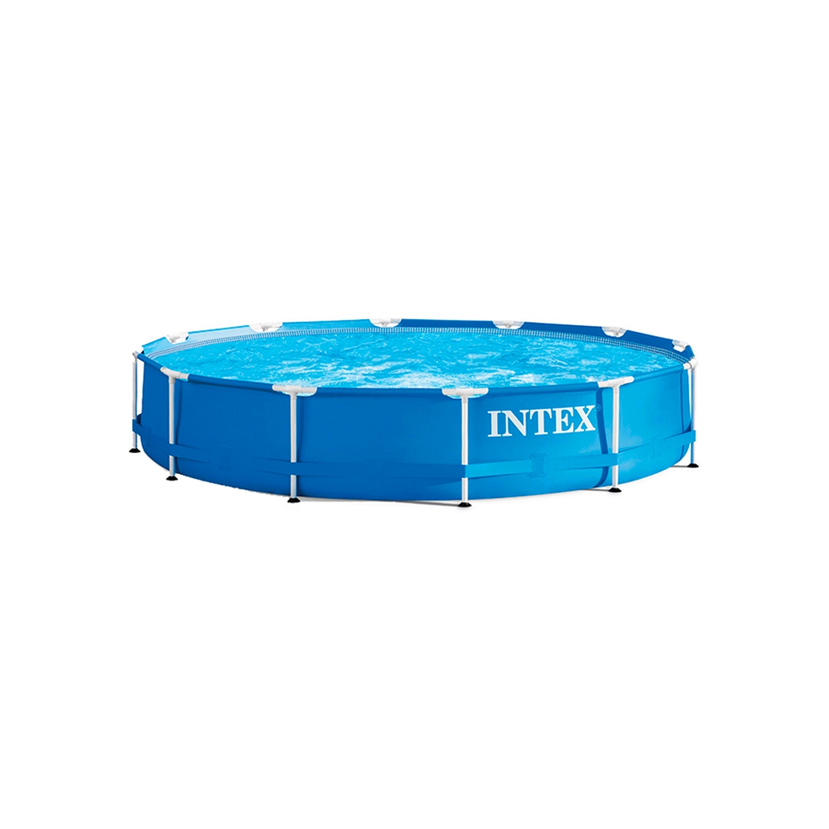 Piscina Redonda Con Soportes de Metal Intex
