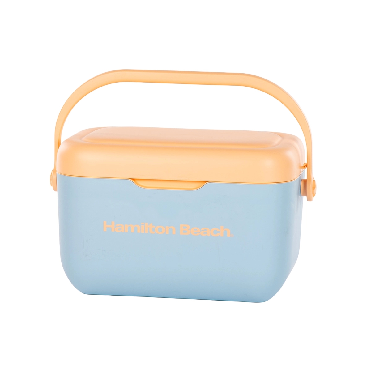 Cava Retro 21 Litros Color Azul y Durazno Hamilton Beach