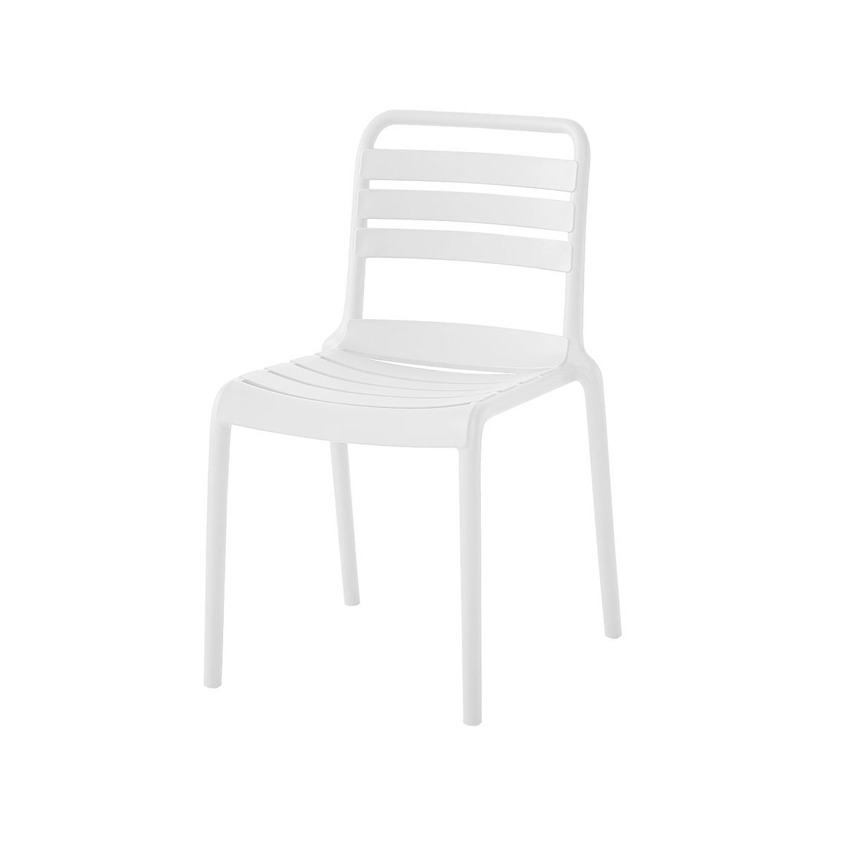Silla Plástica Moderna Lagoon Color Blanco Bika - Miniatura 2