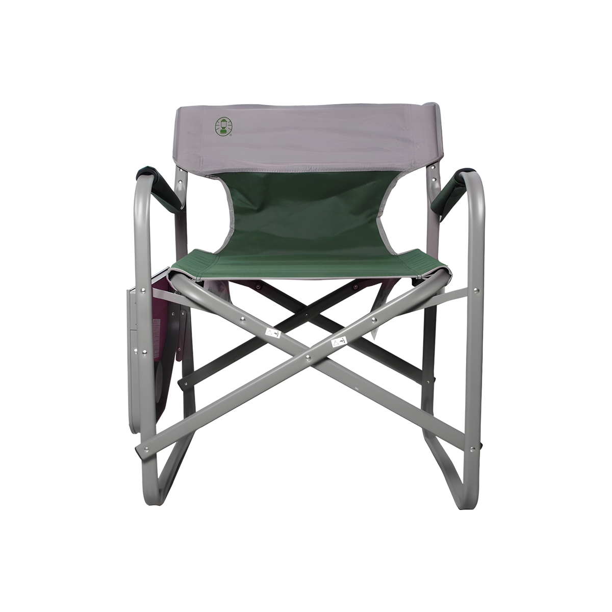 Silla Plegable Con Mesa Color Gris Y Verde Coleman