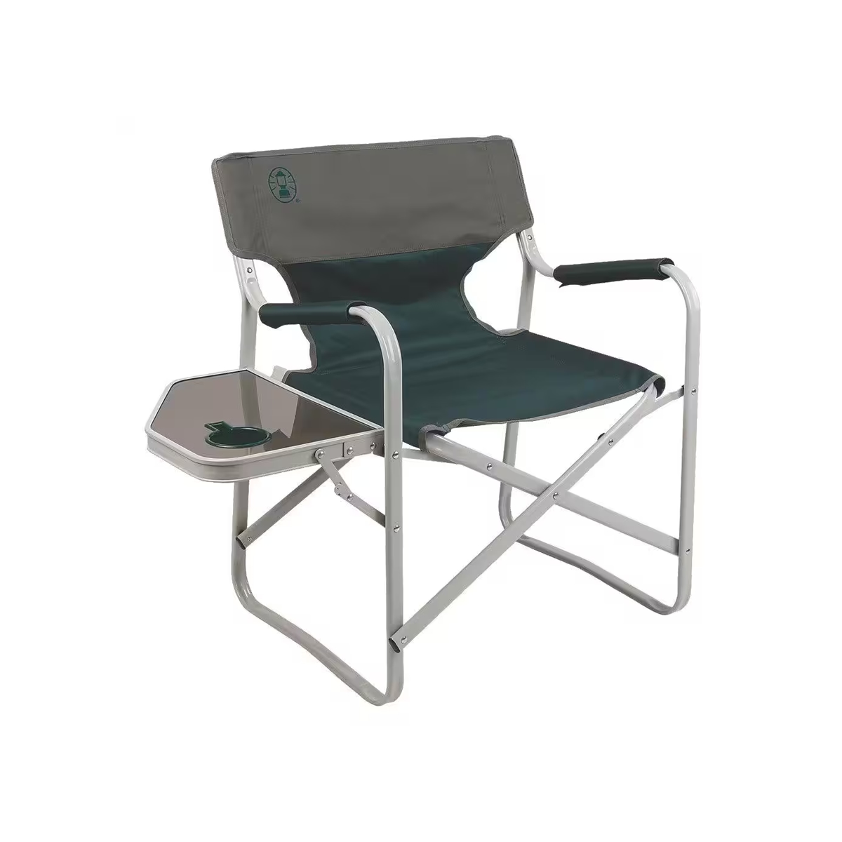 Silla Plegable Con Mesa Color Gris Y Verde Coleman - Miniatura 2