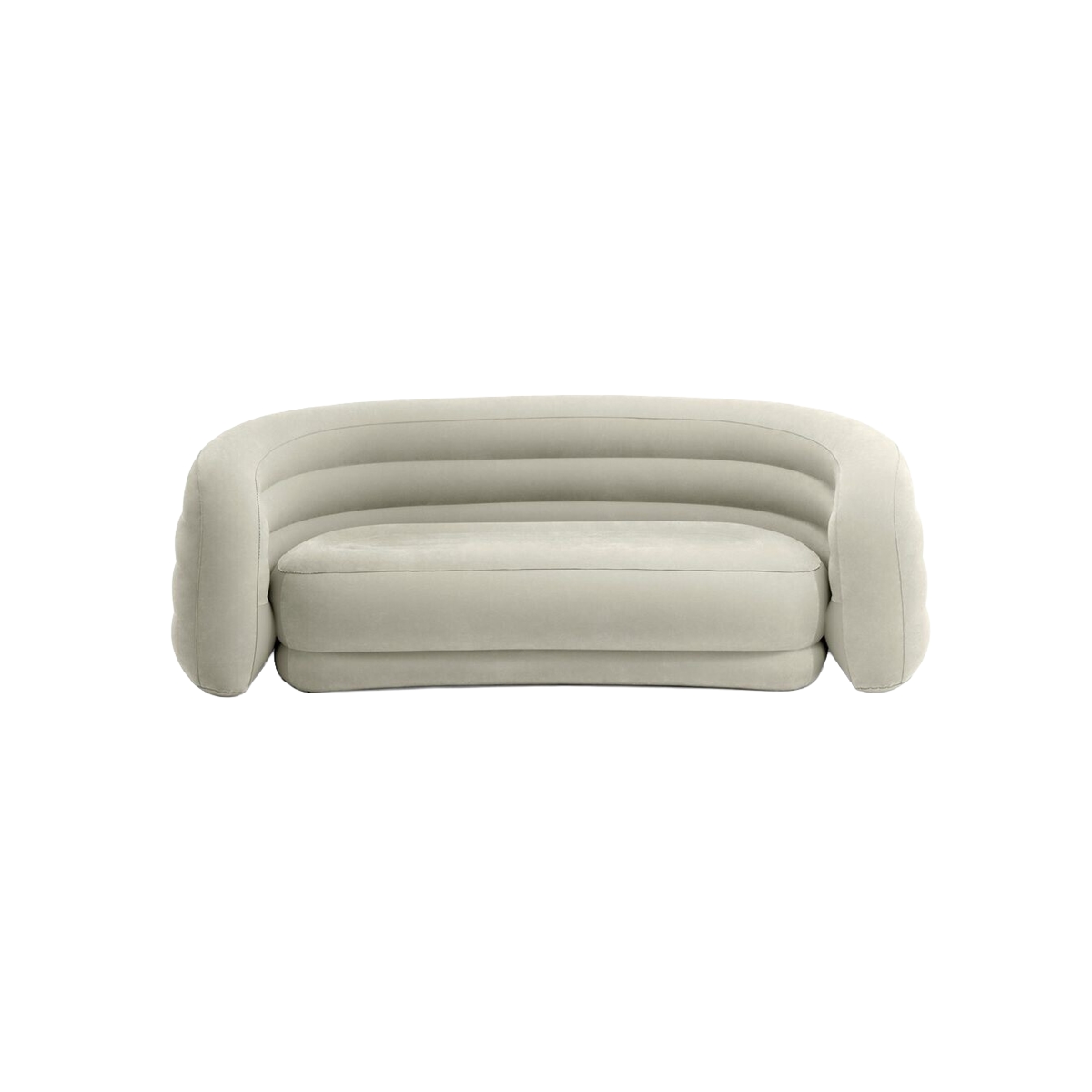 Sofá Inflable Curvo Gris Intex