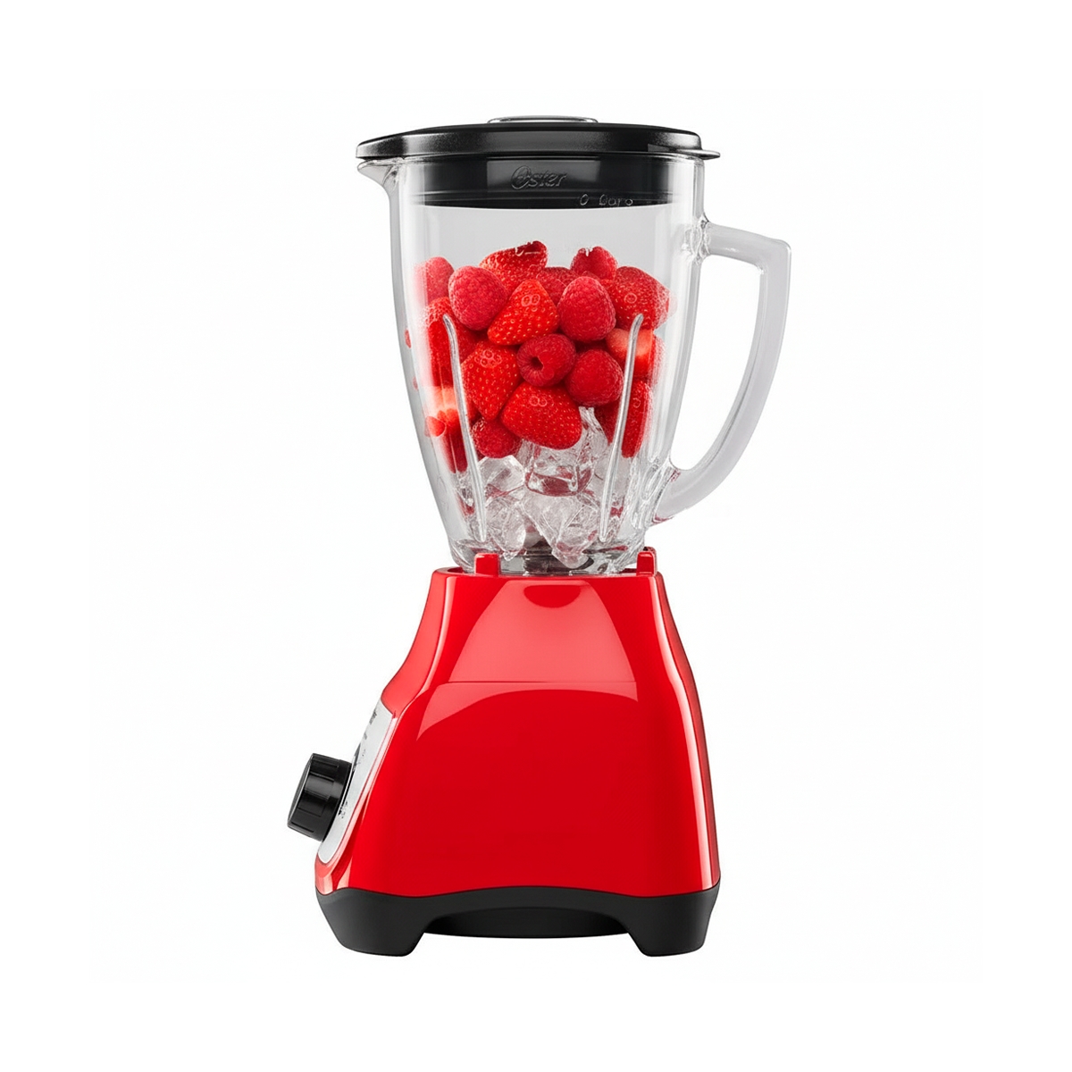 Licuadora De 1.5 Litros 2 Velocidades Vaso De Vidrio Color Rojo Oster - Miniatura 2