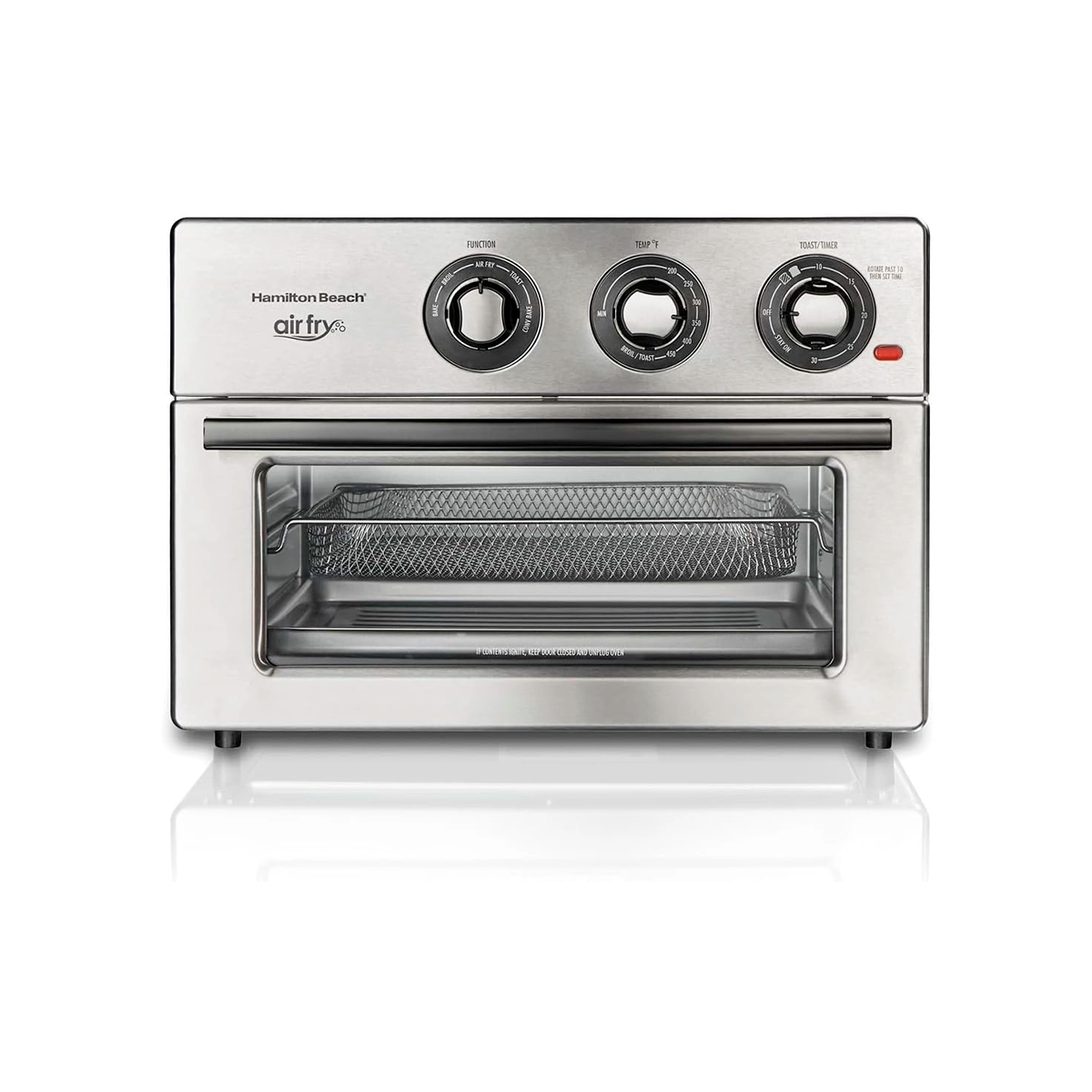 Horno Freidora de Aire Color Plata Hamilton Beach