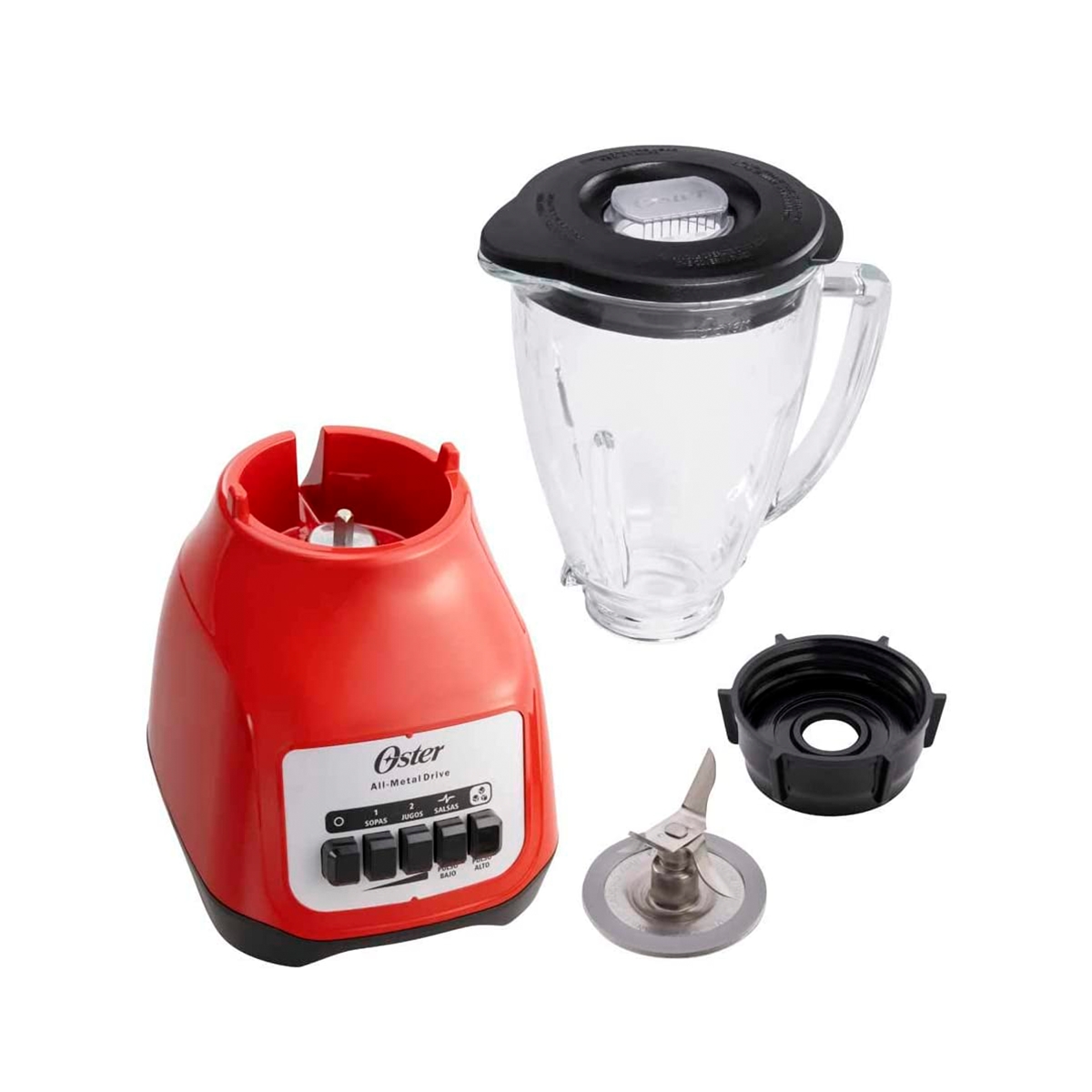 Licuadora 1.5 Litros De 2 Velocidades Color Rojo Oster - Miniatura 2