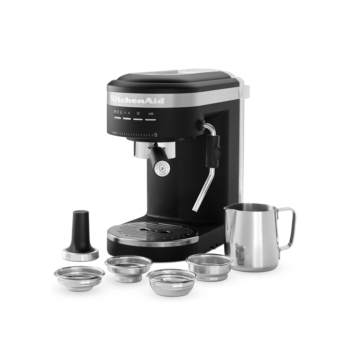 Máquina De Espresso Semiautomática Color Negro KitchenAid - Miniatura 3