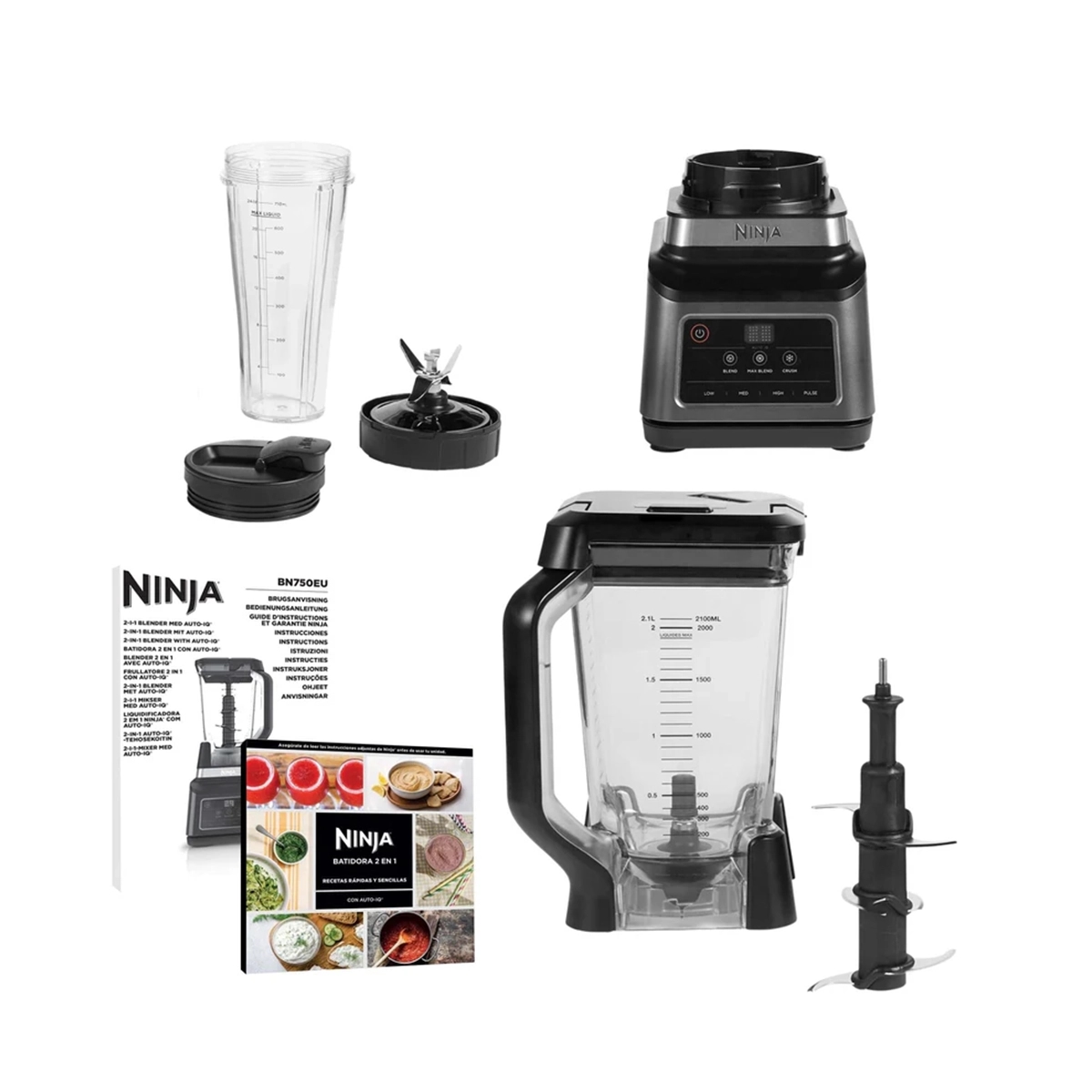 Licuadora Duo Plus 3 Programas Gris Ninja - Miniatura 4