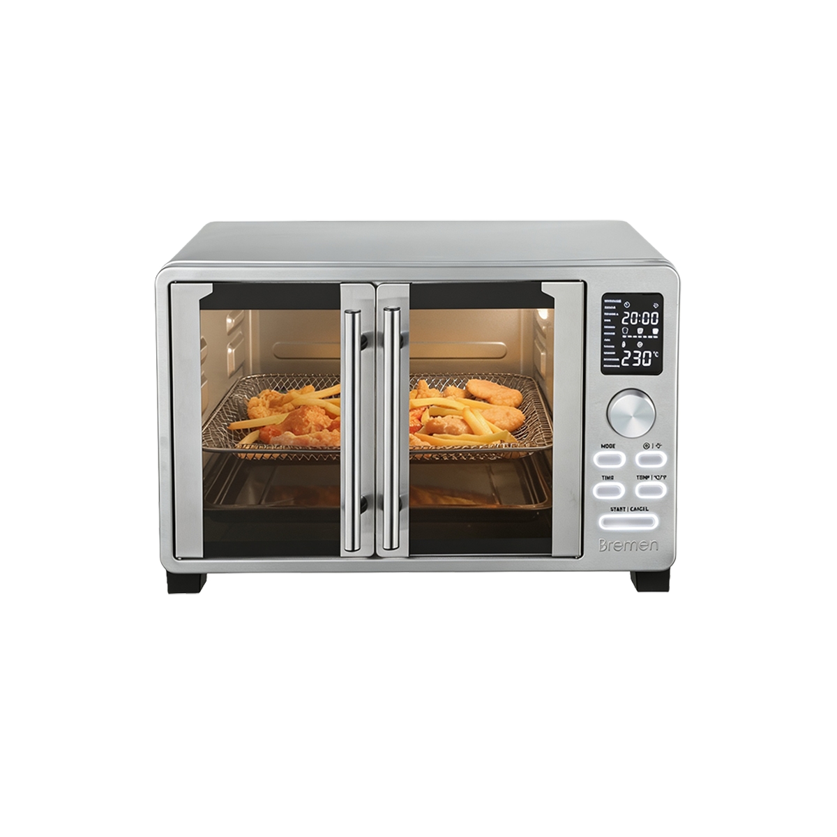 Horno Digital con Air Fryer 23 Litros Color Plateado Bremen