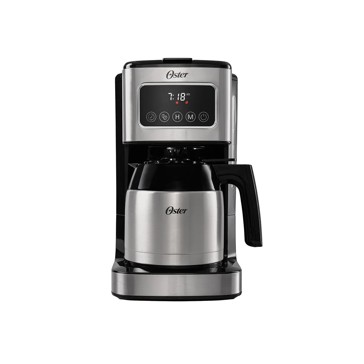 Cafetera 8 Tazas Con Panel Tactil Color Plata Oster