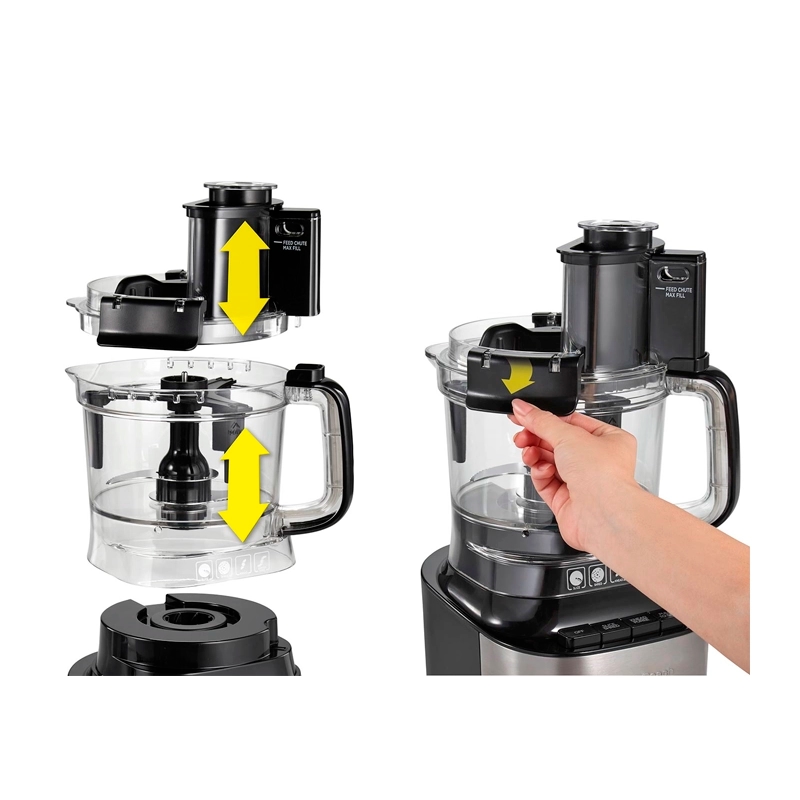 Procesador De Alimentos 10 Tazas Con Rascador Tazón Hamilton Beach - Miniatura 2