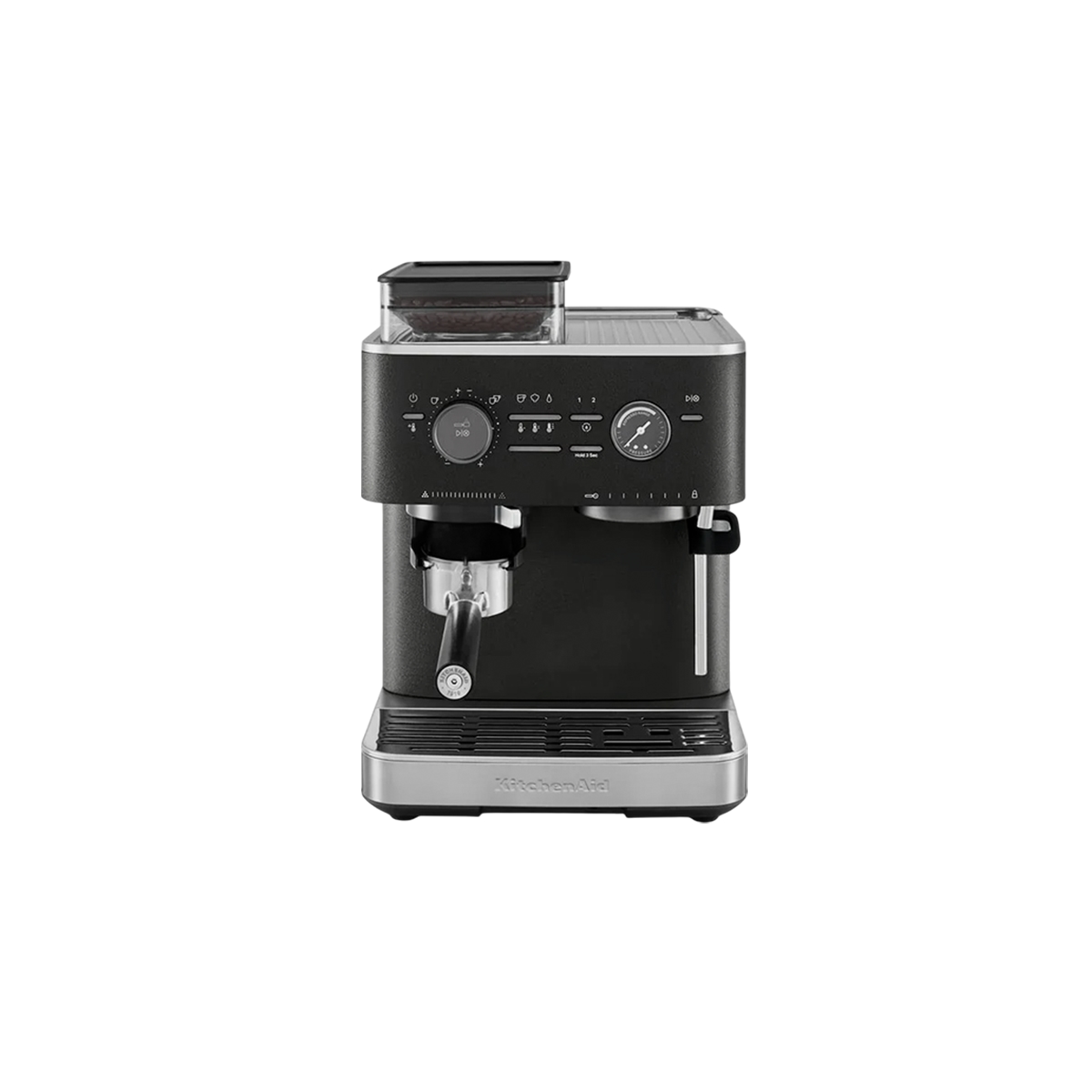 Cafetera Espresso Con Molinillo Color Negro Mate KitchenAid